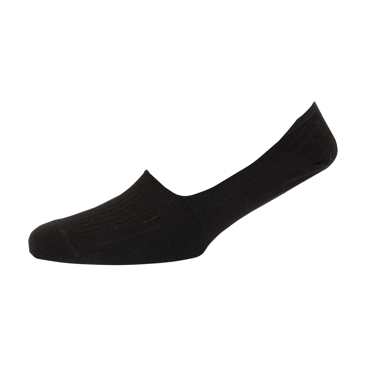 Black invisible cotton socks