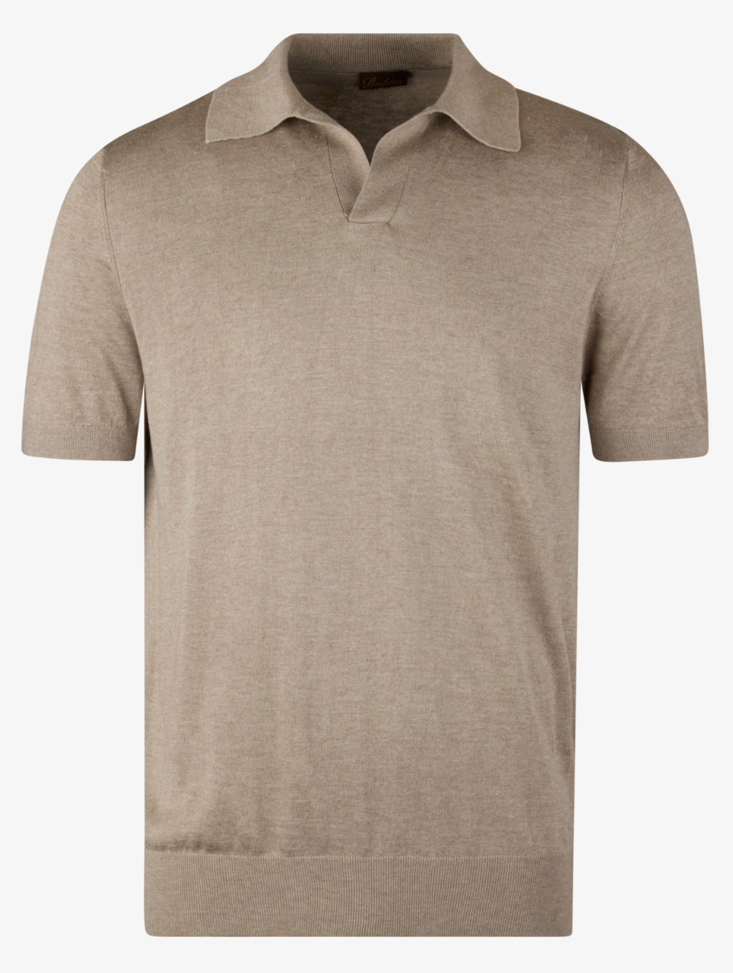 Beige Silk/Cashmere Polo Shirt
