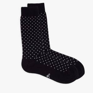 black/formal/polka/l/socks