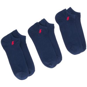 BLUE RED L ANKLE SOCKS.