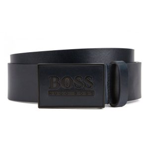 Boss leather belt