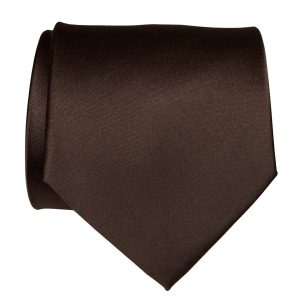 Brown Square Print Tie